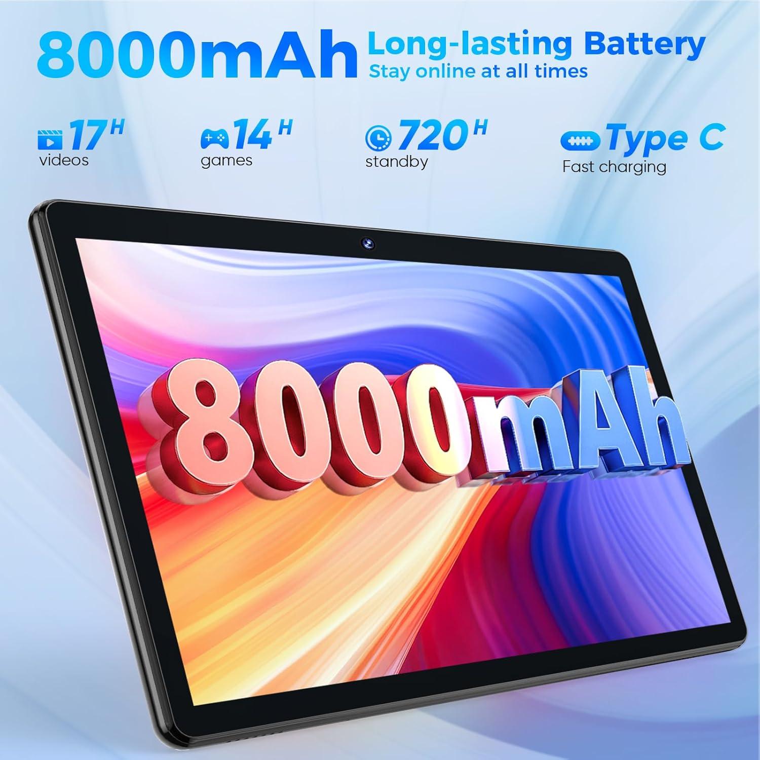 Tableta Android 14 PYNAREL TB02 10.1" 26GB RAM 256GB ROM