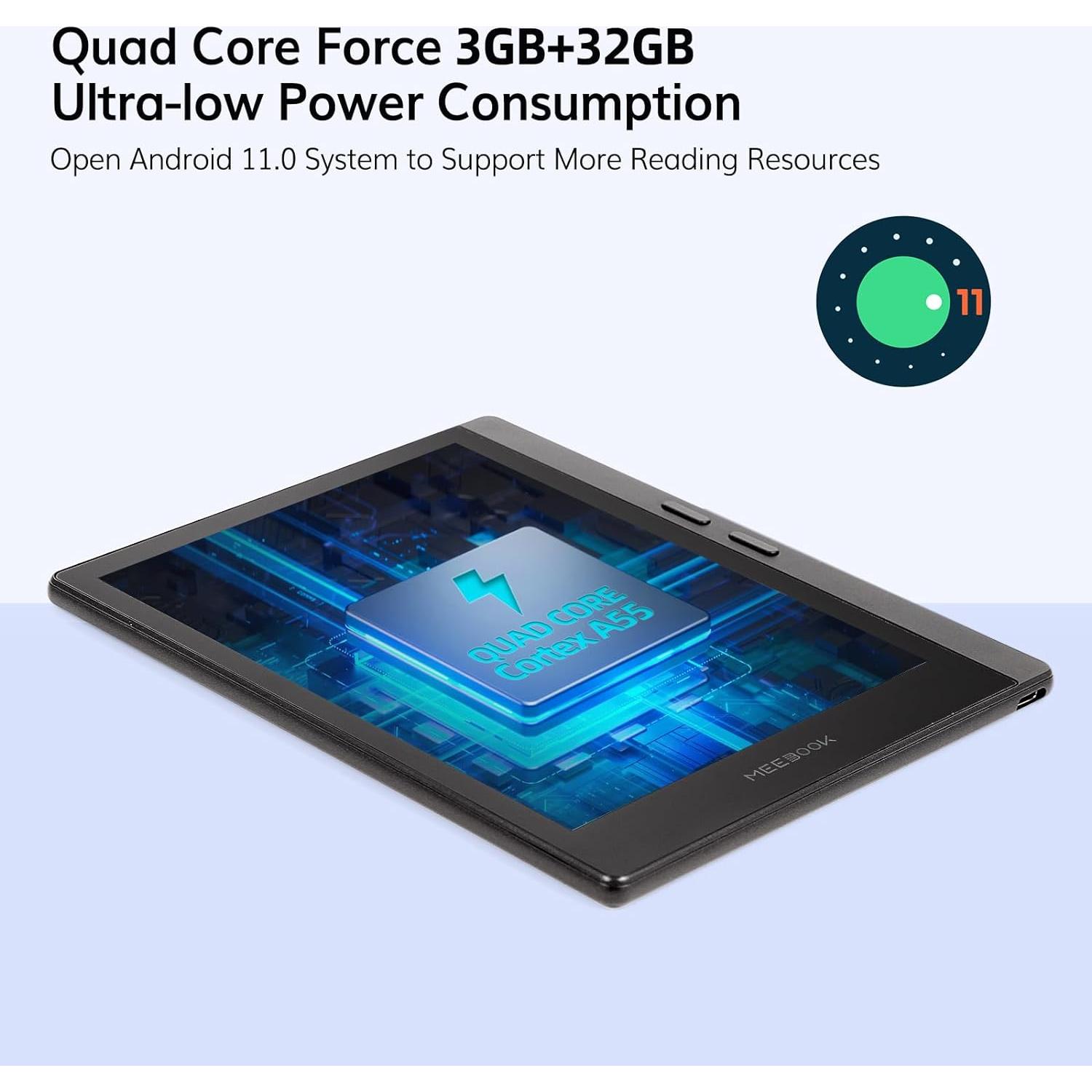 E-Reader Meebook M7 6.8" 300PPI Android 11 3GB+32GB Gris