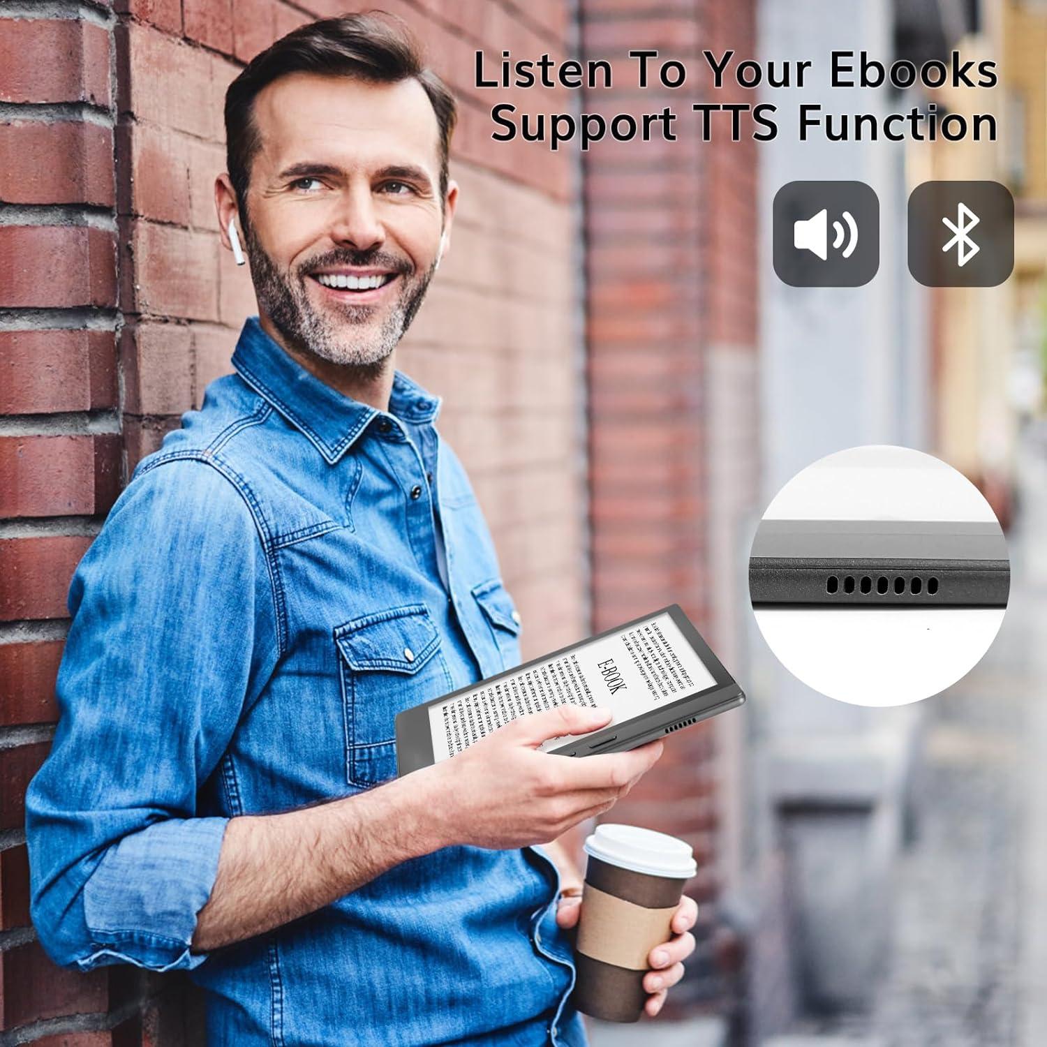 E-Reader Meebook M7 6.8" 300PPI Android 11 3GB+32GB Gris