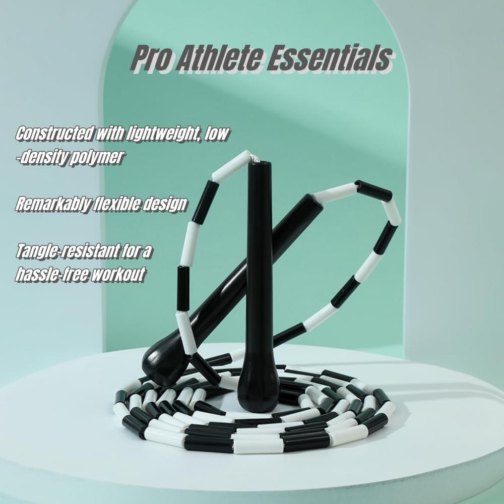 Cuerda de Saltar IDOU 2.74m Ajustable con Cuentas - Sin Enredos