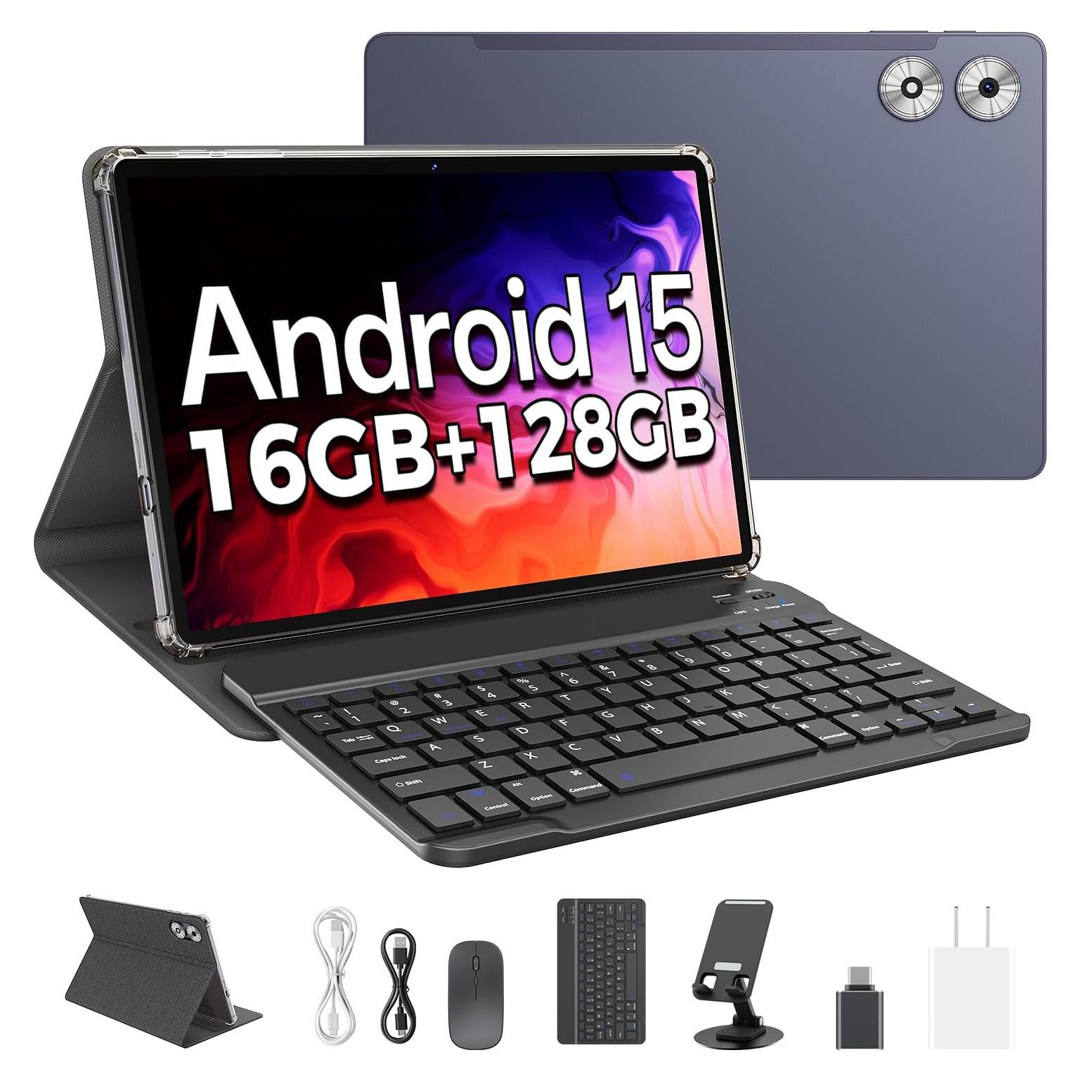Tableta Android 15 Genérico 11" 16GB RAM 128GB Doble Cámara