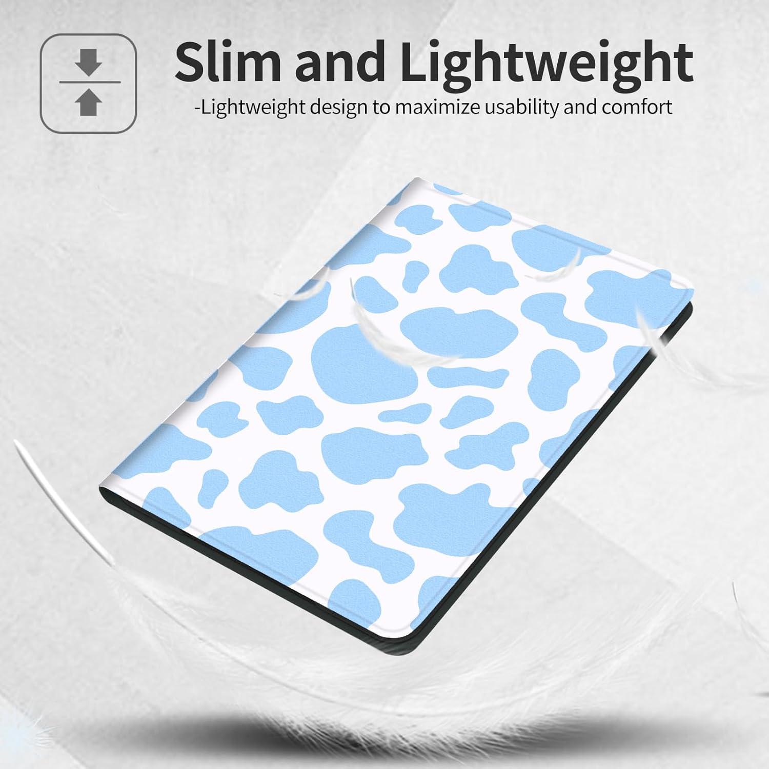 Funda BVCLKJPOI para Kindle 6" 11ª Gen 2022 - Estampado Vaca Azul