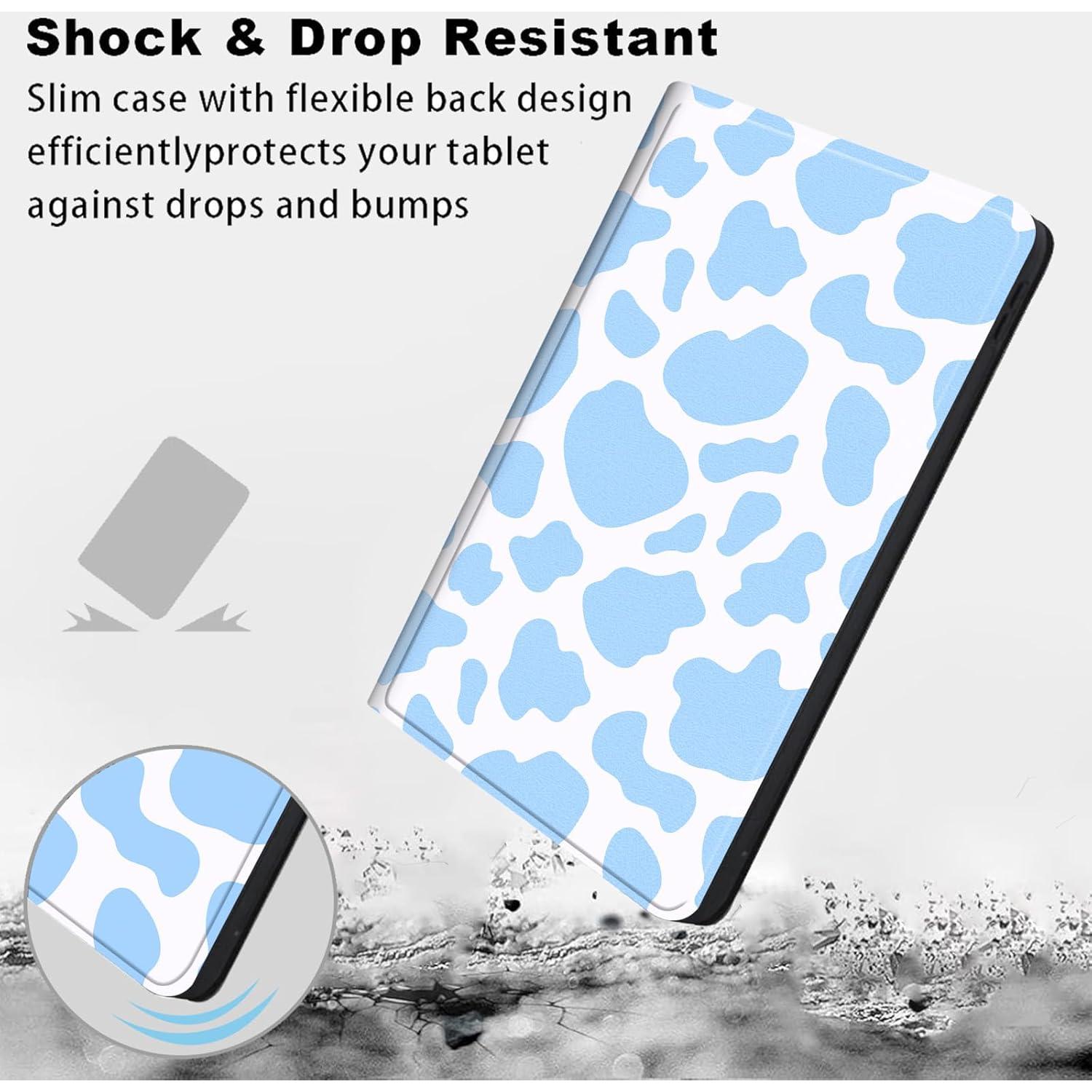 Funda BVCLKJPOI para Kindle 6" 11ª Gen 2022 - Estampado Vaca Azul