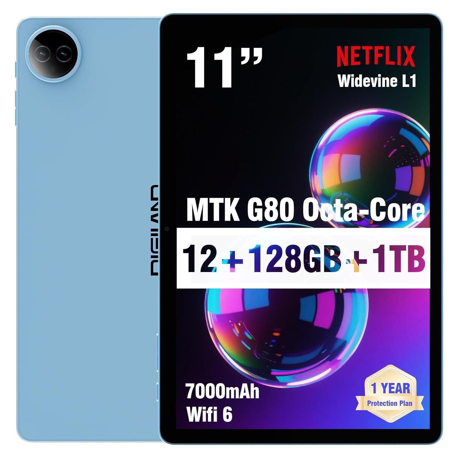 Tableta Android DigiLand R11 Azul 11" 12GB RAM 128GB