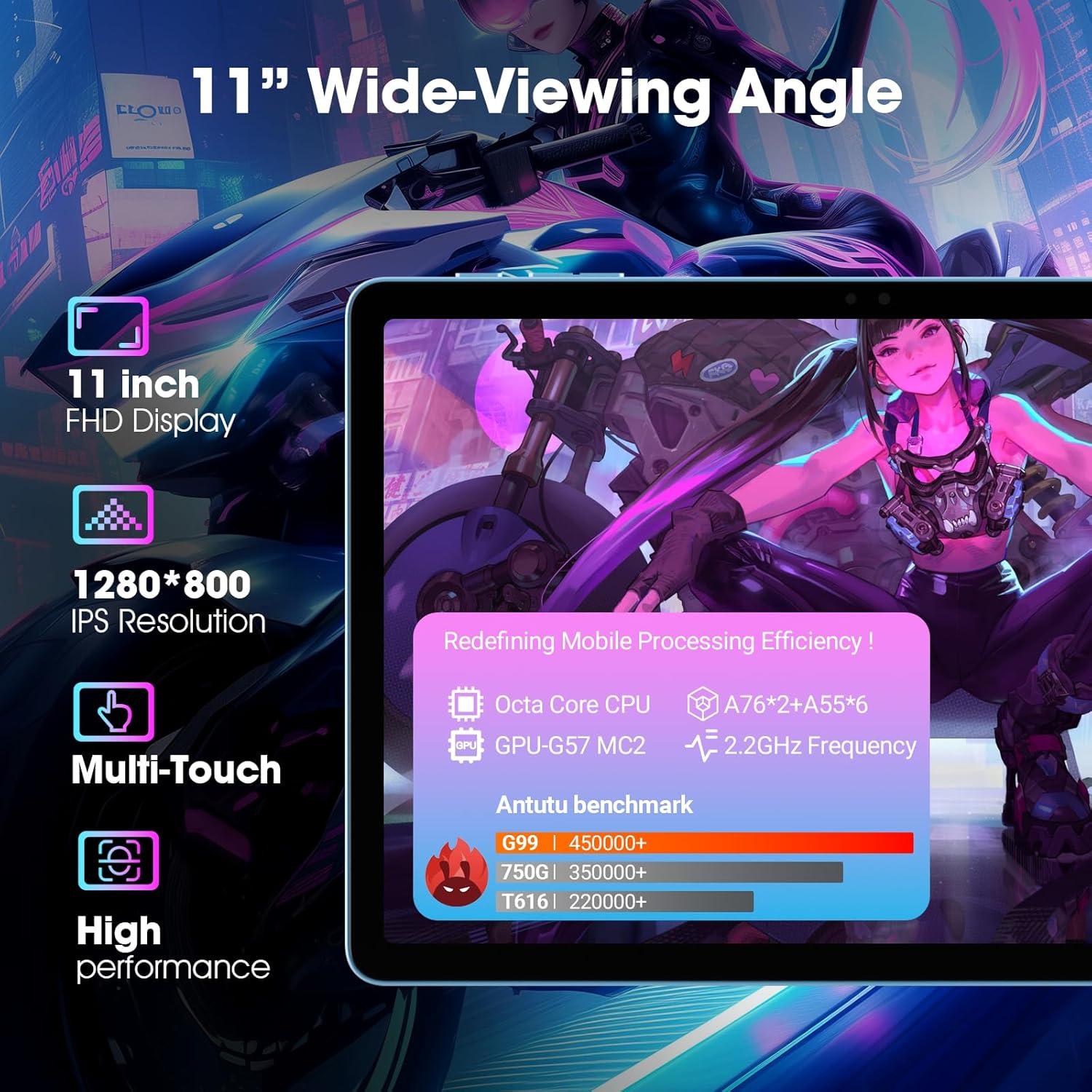 Tableta Android DigiLand R11 Azul 11" 12GB RAM 128GB