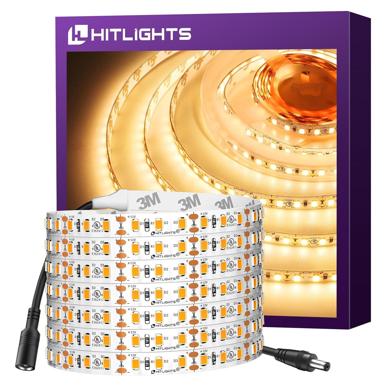 Tira LED HitLights 5m 3000K 600 LEDs Luz Cálida Regulable