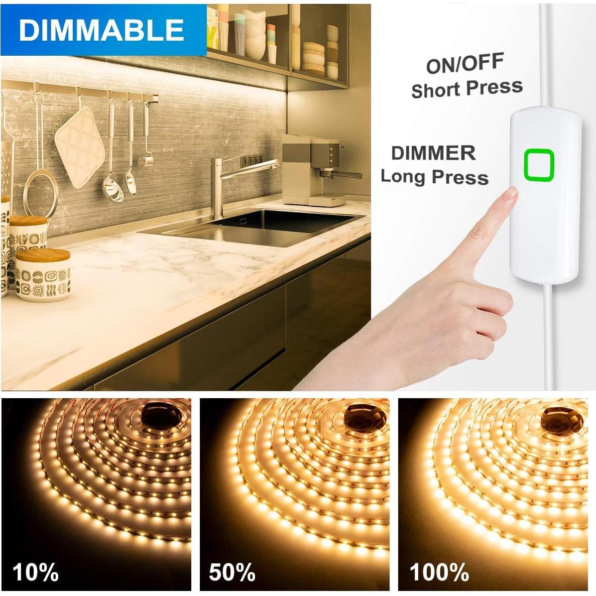 Tira de Luces LED MYPLUS 5M Regulable 1050LM Blanco Cálido