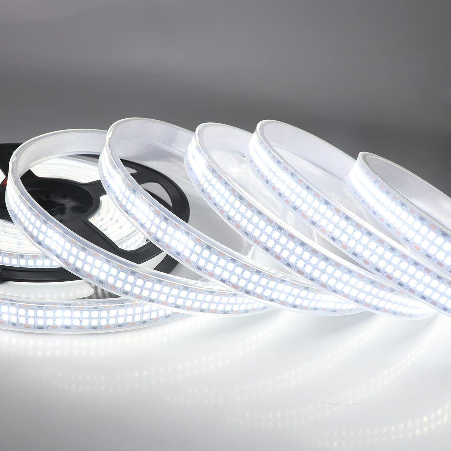 Tira LED Flexible 5M 6500K Doble Fila 2400 LEDs IP67 LEDENET