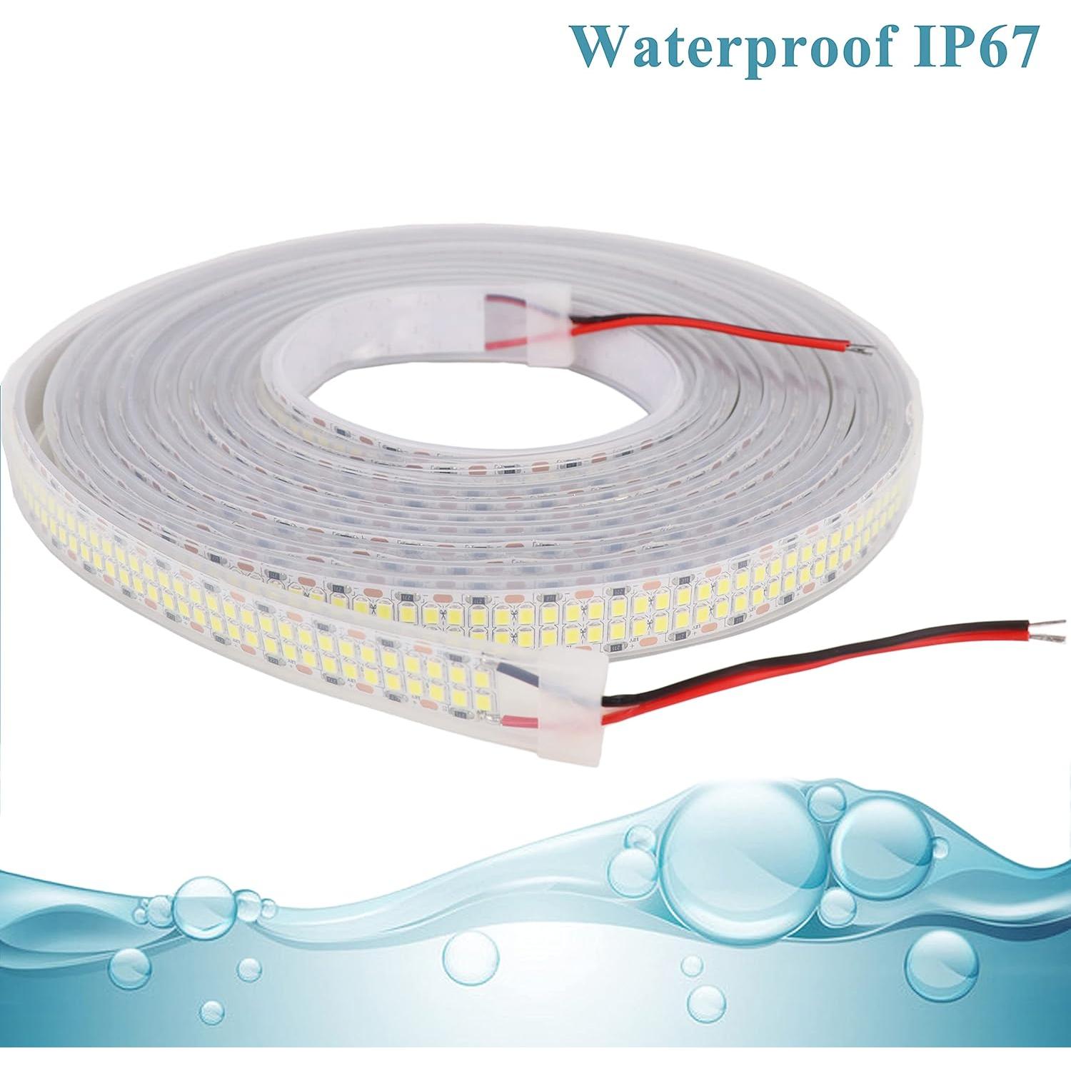 Tira LED Flexible 5M 6500K Doble Fila 2400 LEDs IP67 LEDENET