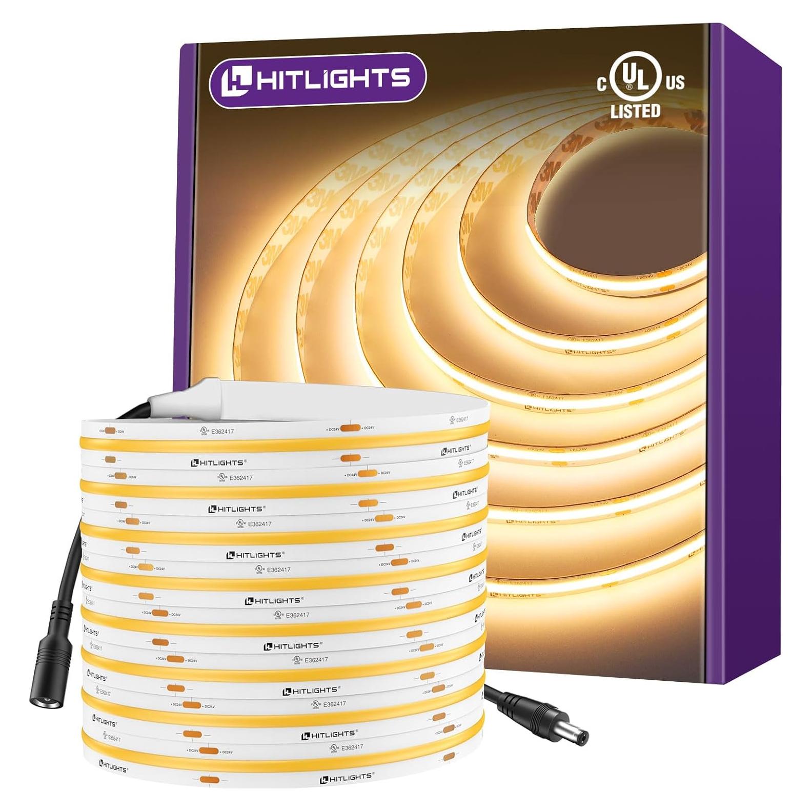 Cinta LED HitLights 5m 3000K Blanco Cálido 24V 2560 LEDs