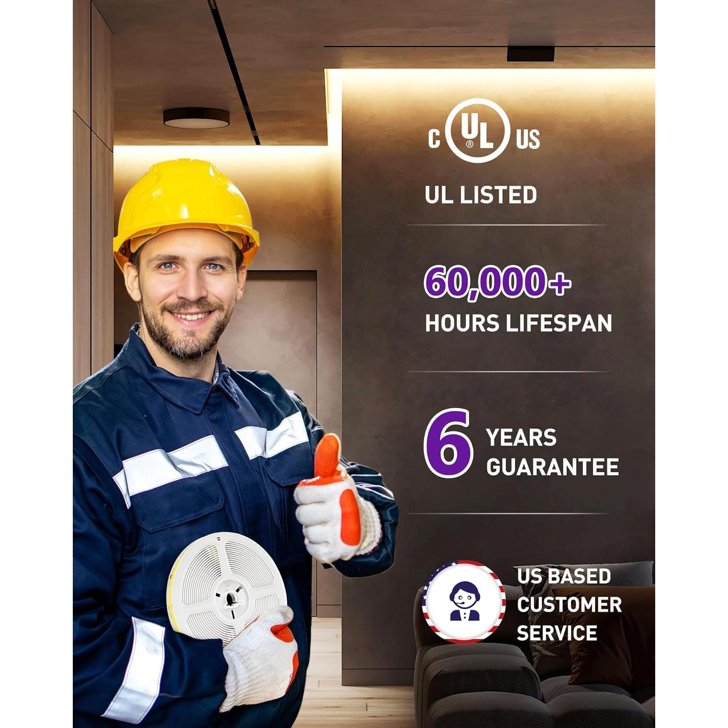 Cinta LED HitLights 5m 3000K Blanco Cálido 24V 2560 LEDs