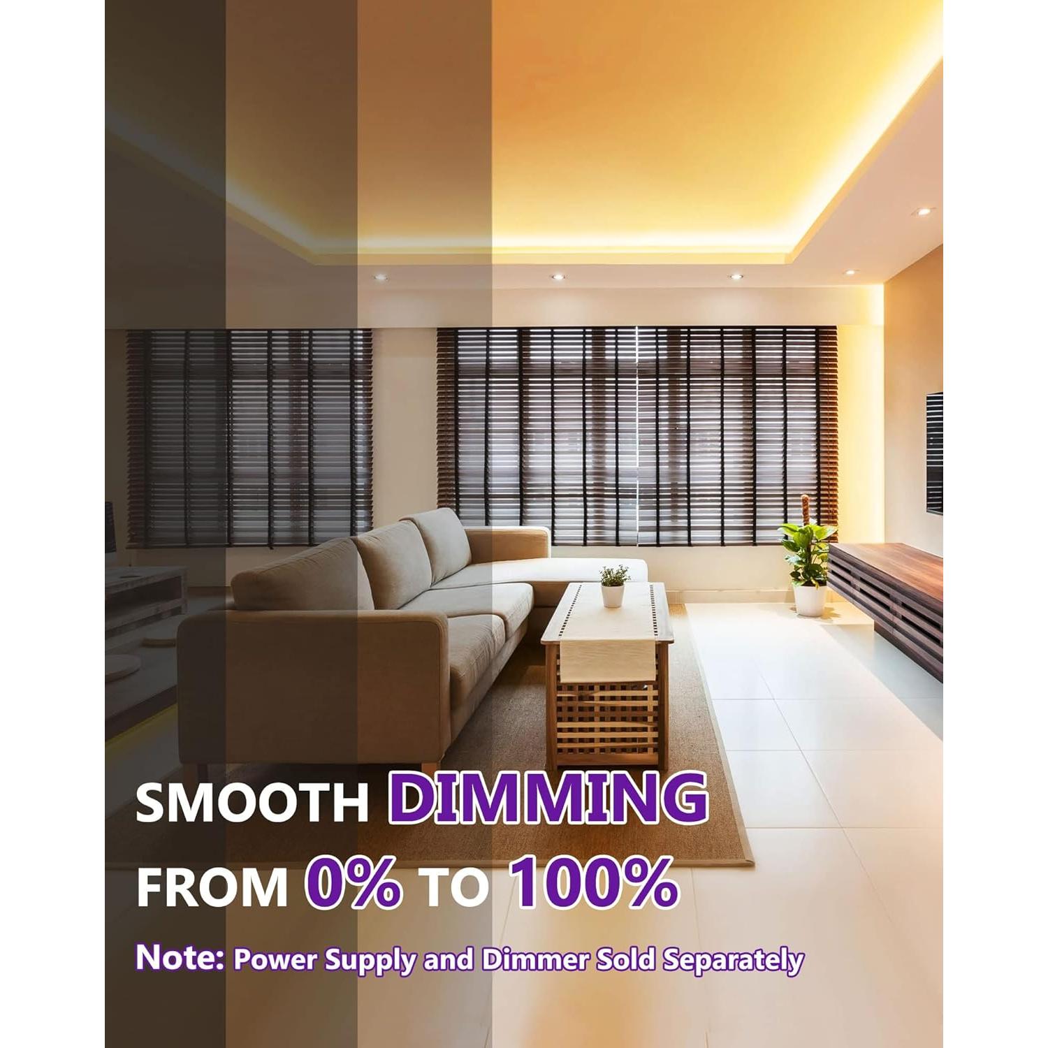 Cinta LED HitLights 5m 3000K Blanco Cálido 24V 2560 LEDs