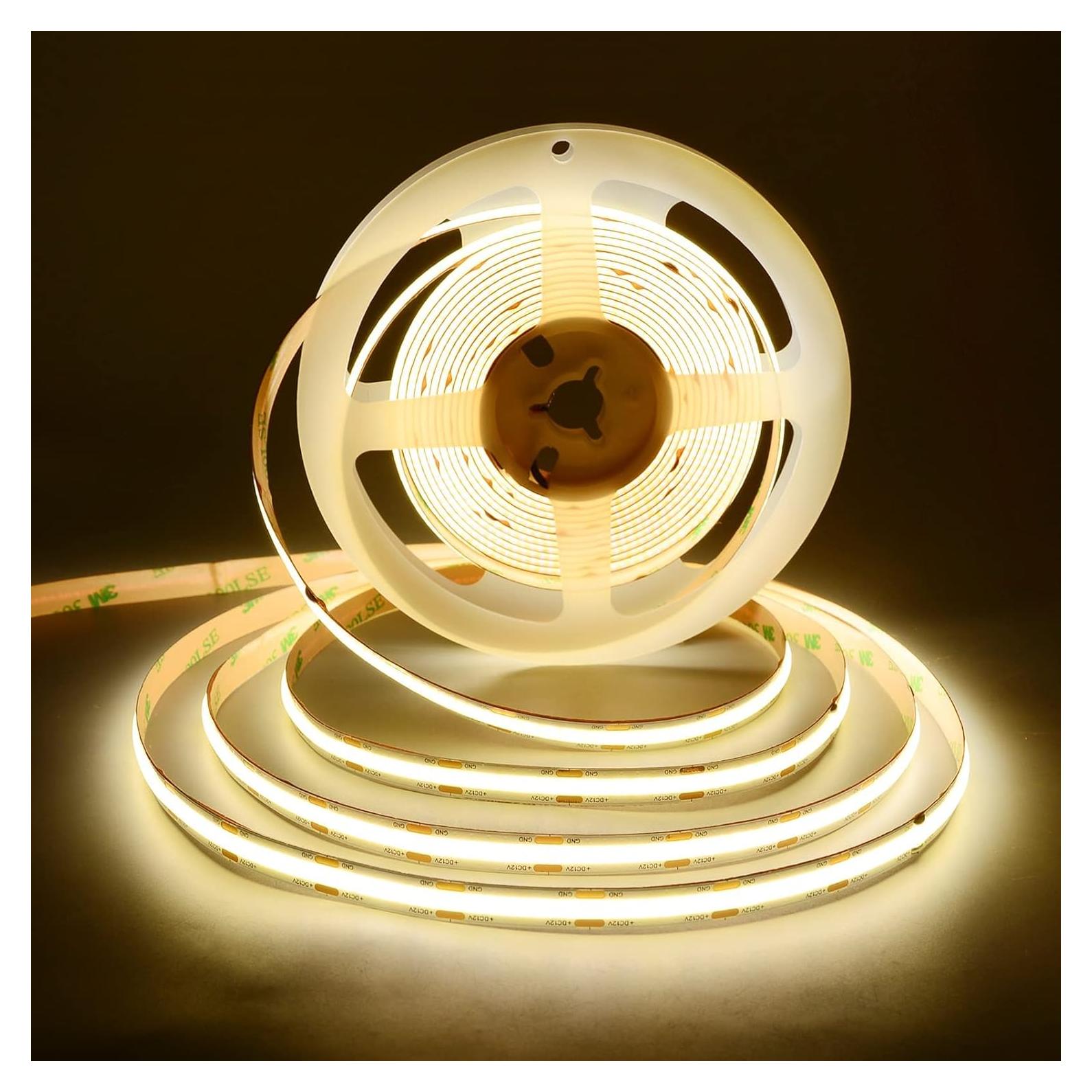 Tira LED COB 12V 5m 480 LEDs Blanco Natural 4000K