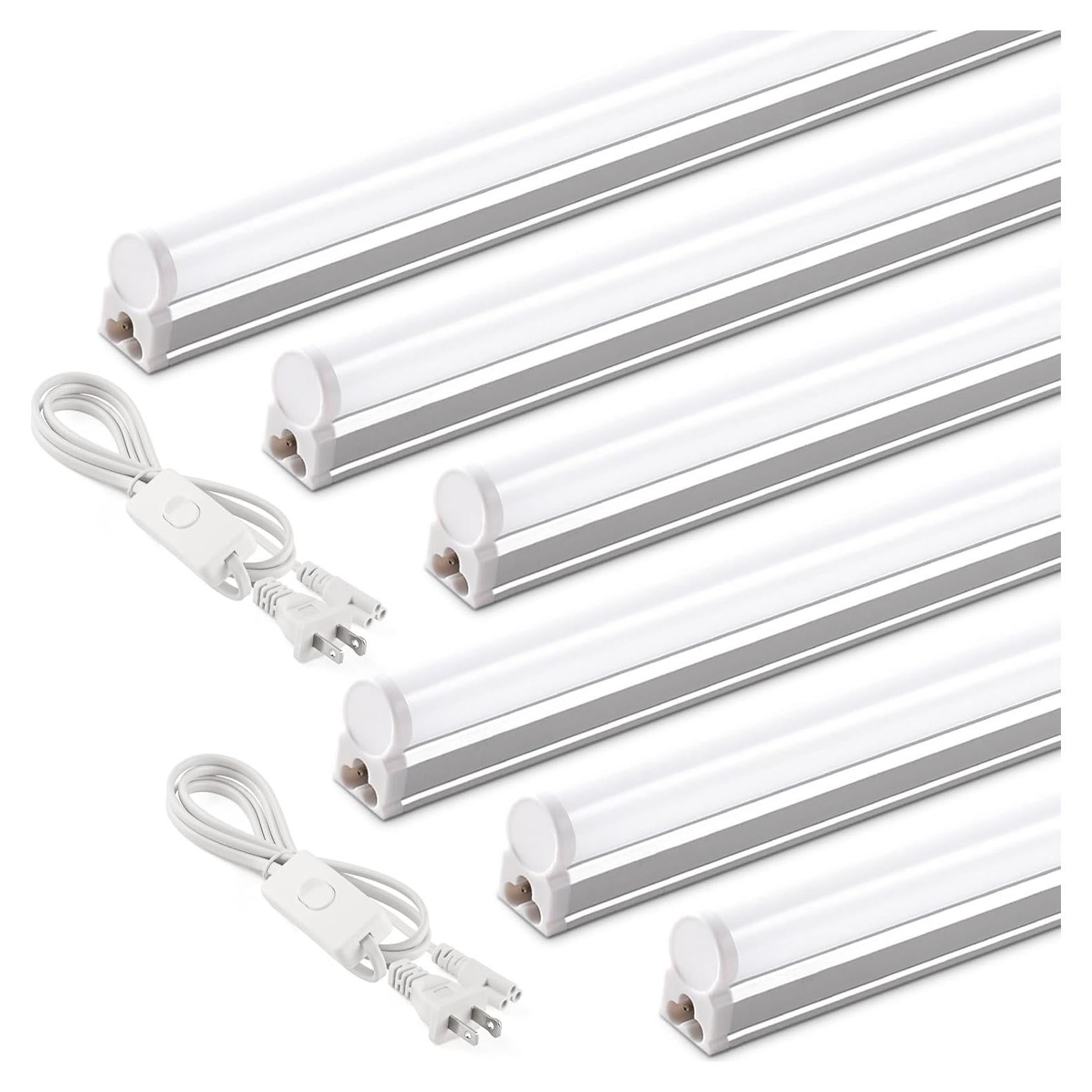 Barrina T5 4FT Luz LED 6500K 2200lm 20W Paquete de 6