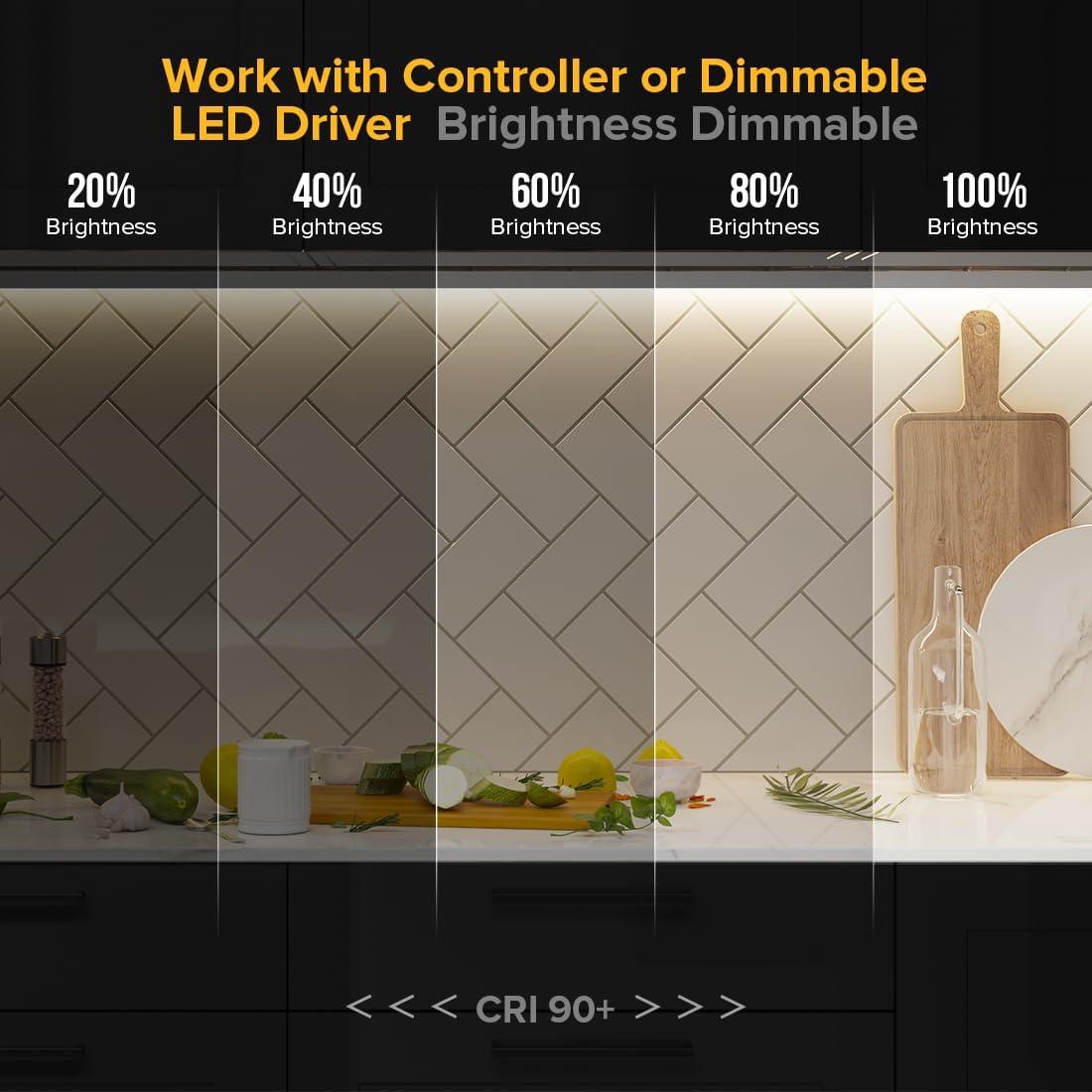 Tira LED FCOB BTF-LIGHTING 16.4FT 528LED/m 3000K 70W