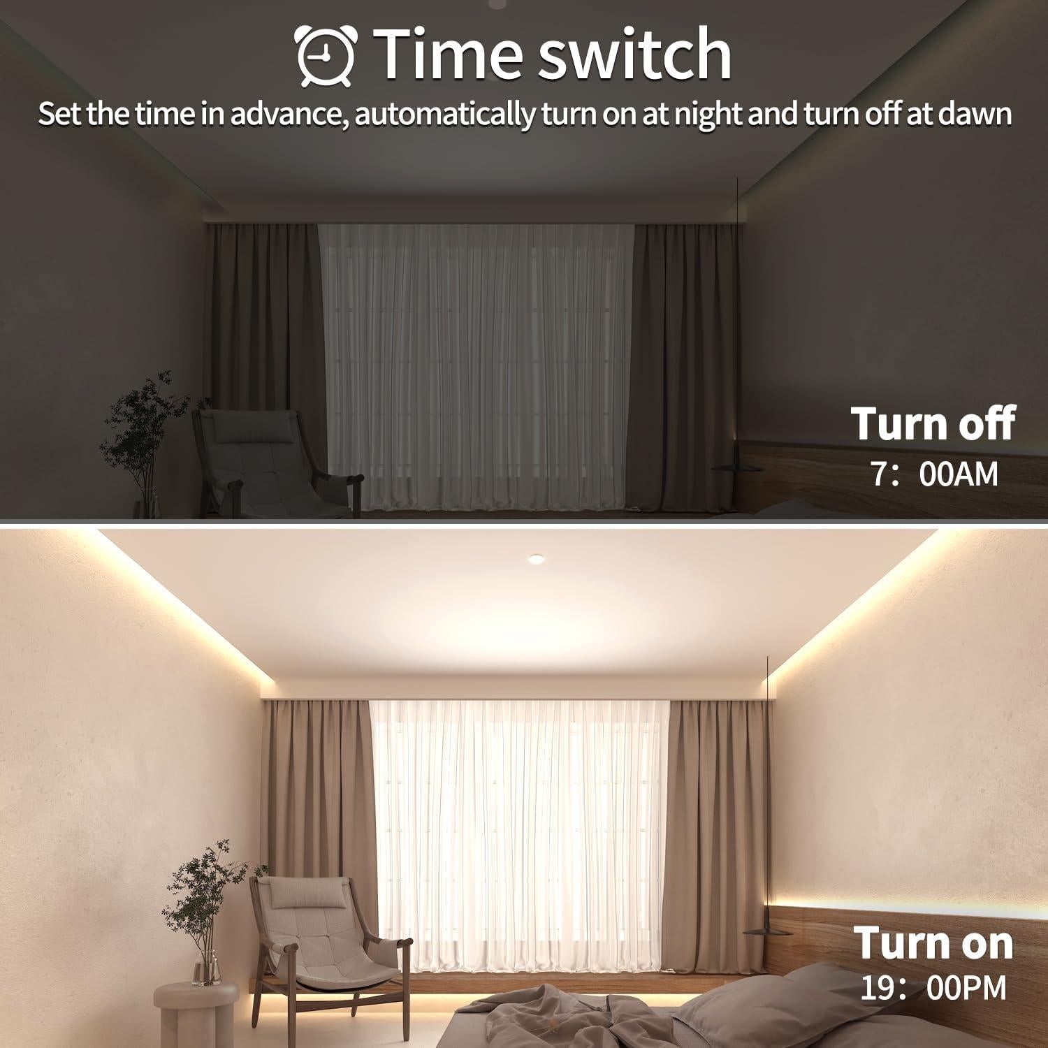 Tira LED COB 30m Yeewhale 3000K Regulable con Control Remoto