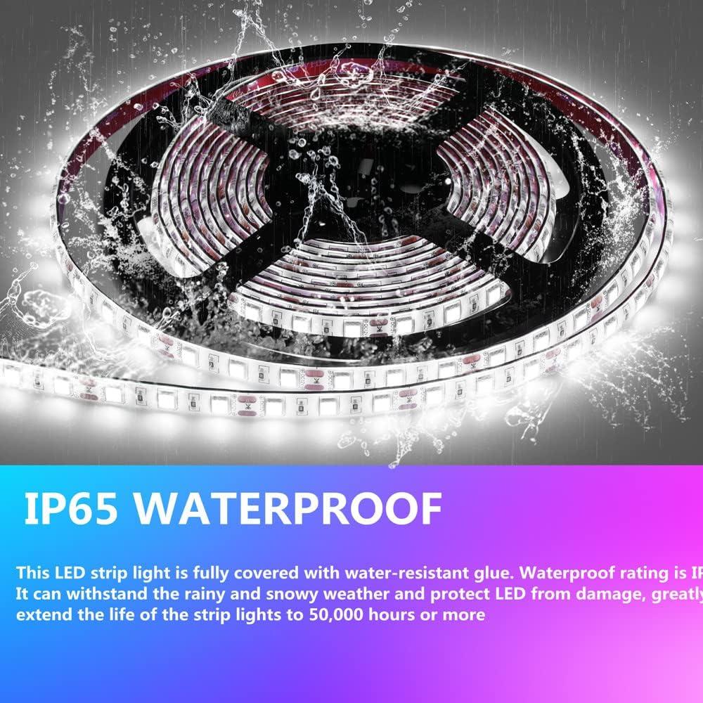 Luces de tira LED HOKIION 10m blancas impermeables para barcos