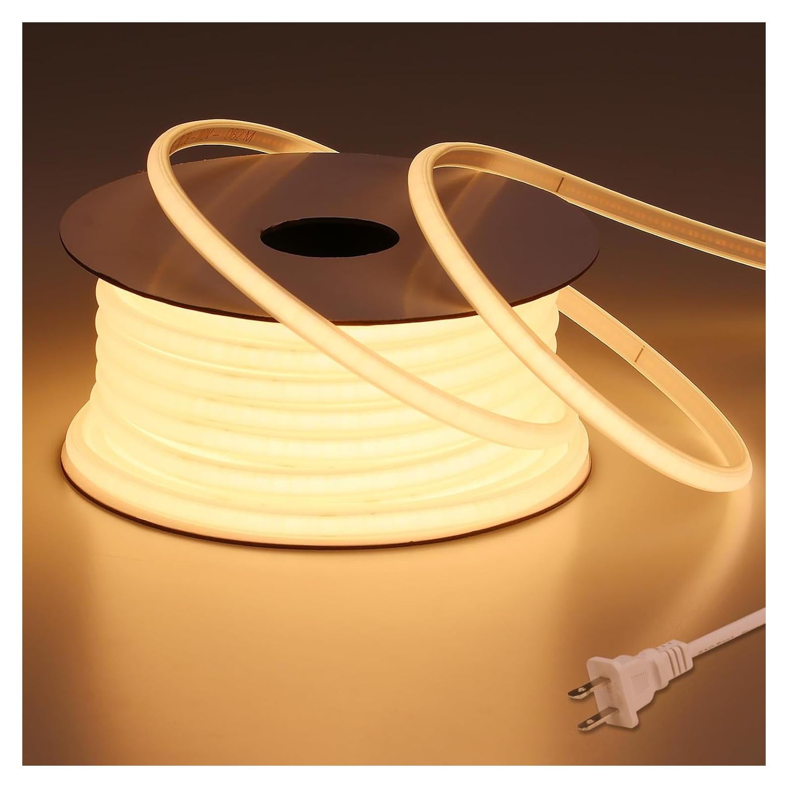 Tira de LED COB 20m 200W IP65 Blanco Cálido 3000K BENLUN