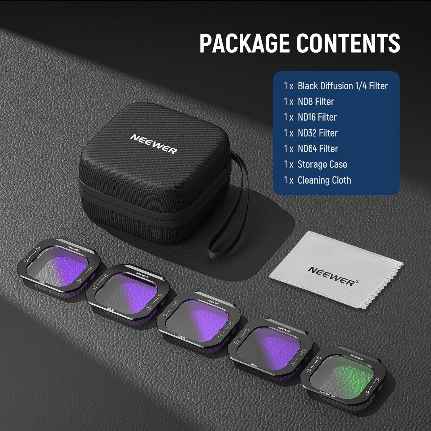 Kit de Filtros NEEWER para iPhone 16 Pro/Pro Max - 5 Piezas