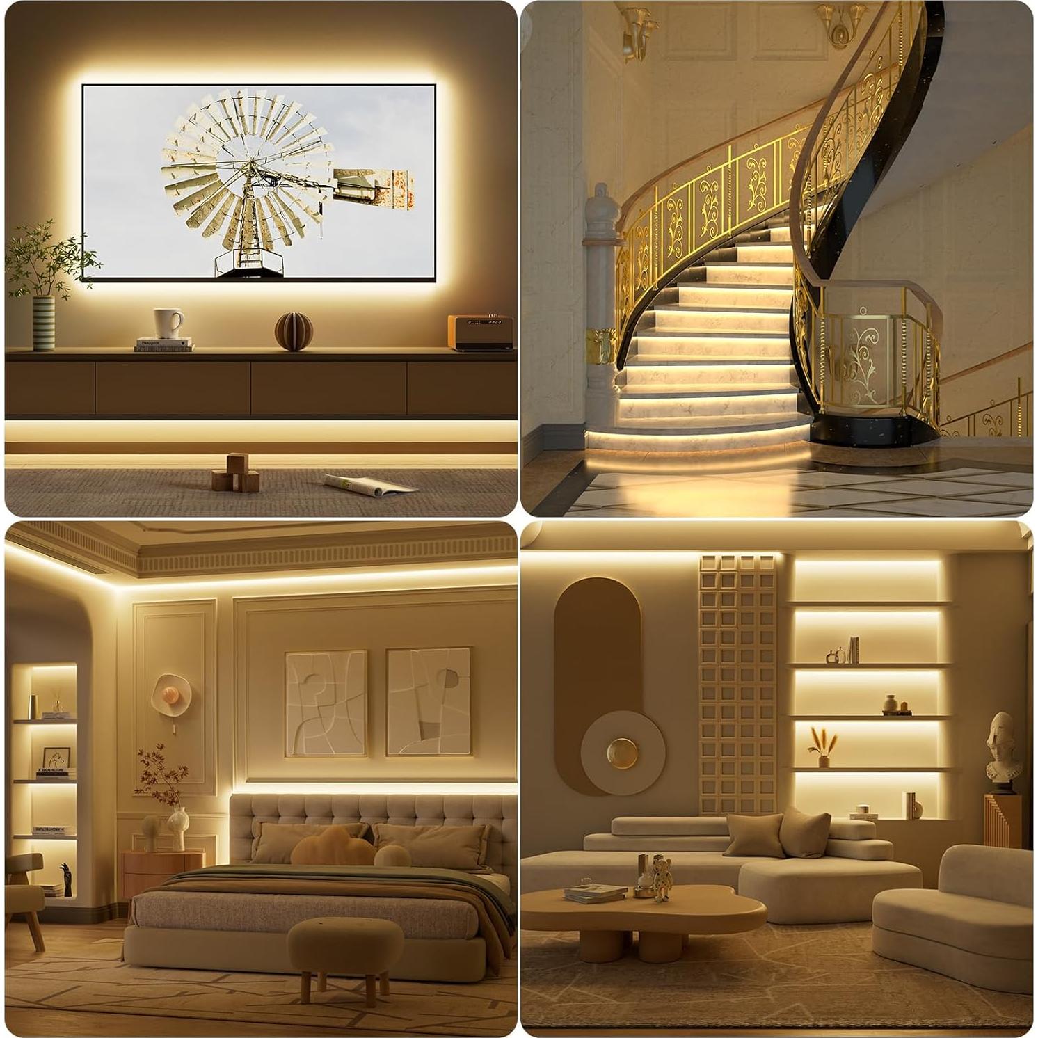 Tira LED COB PAUTIX 5m 3000K Regulable con Control Remoto