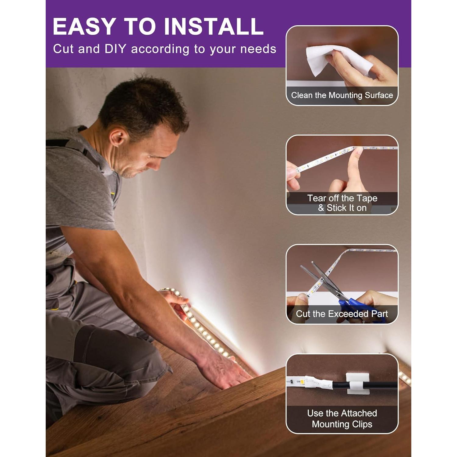 Tira de LED HitLights 5m 4000K 600 LEDs Regulable 12V