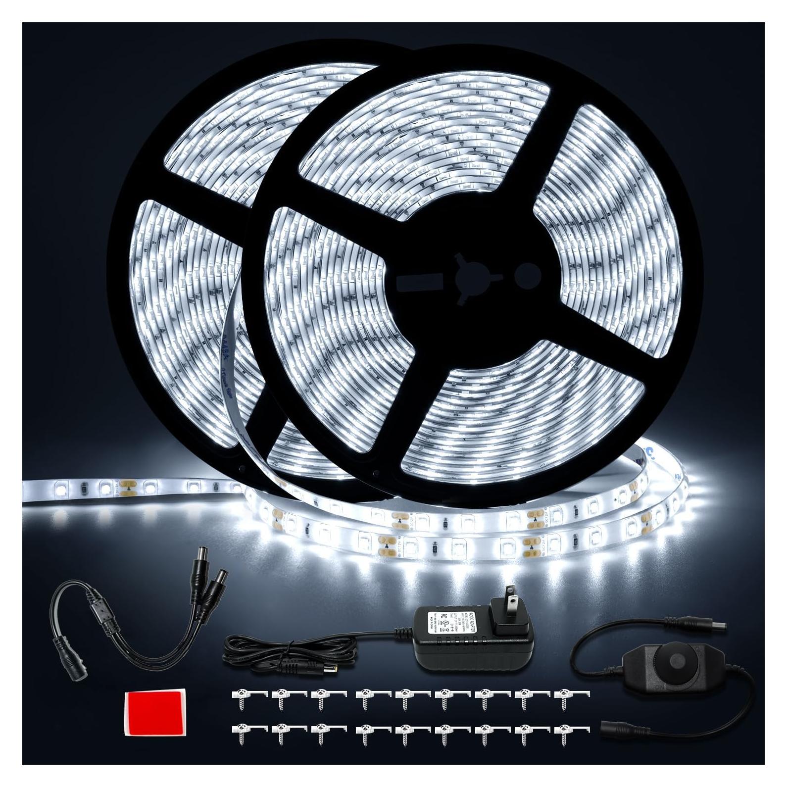 Tira LED Impermeable GUOTONG 15M 6000K Blanca 12V