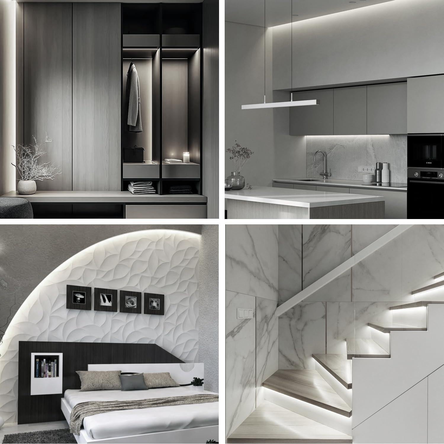 Tira LED COB 20m 6000K Yeewhale Regulable con Control Remoto