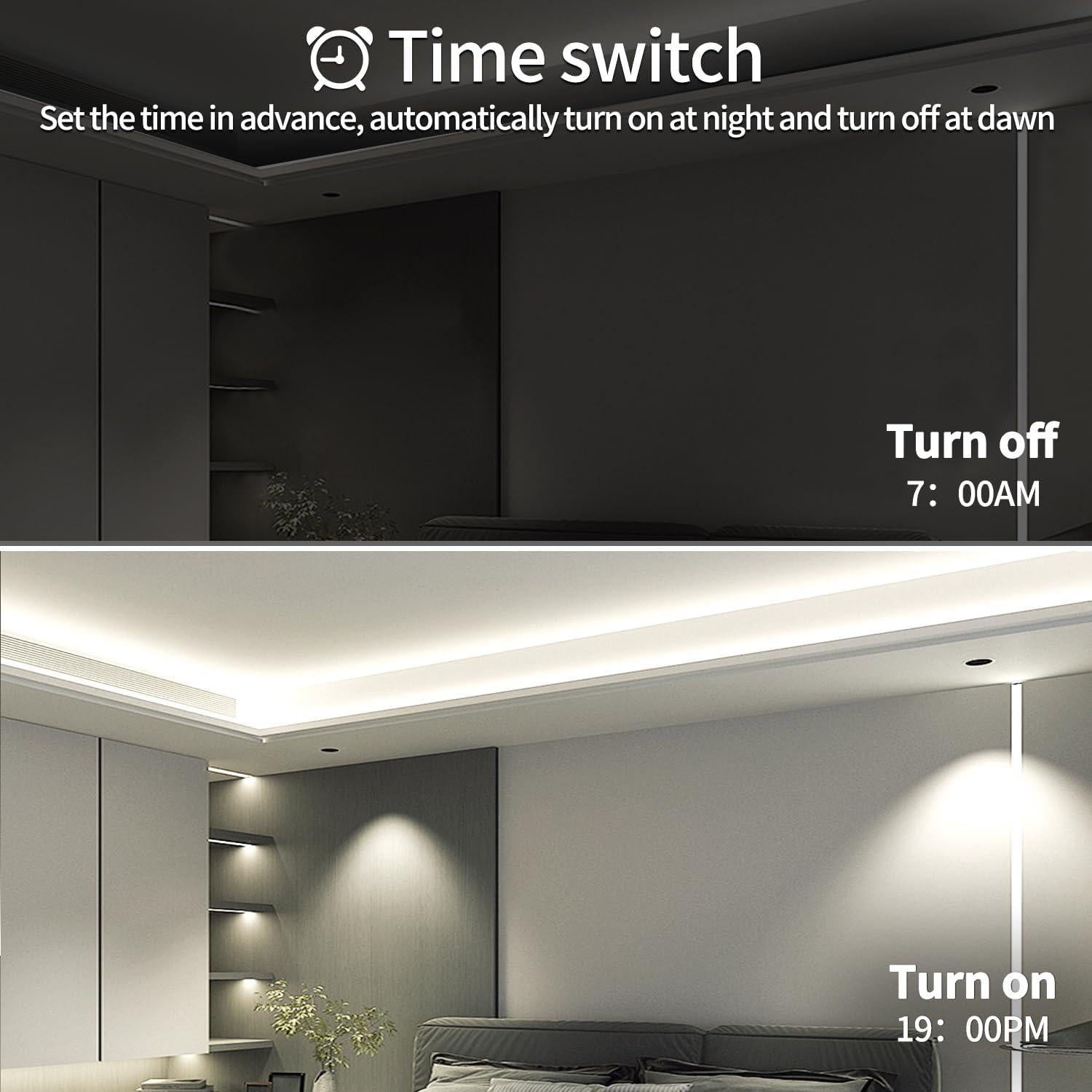 Tira LED COB 20m 6000K Yeewhale Regulable con Control Remoto