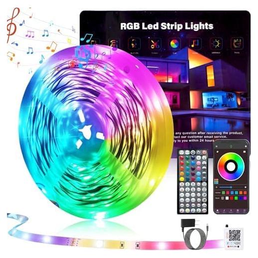 Tira de Luces LED RGB 100FT GANZQH con Control Remoto y App