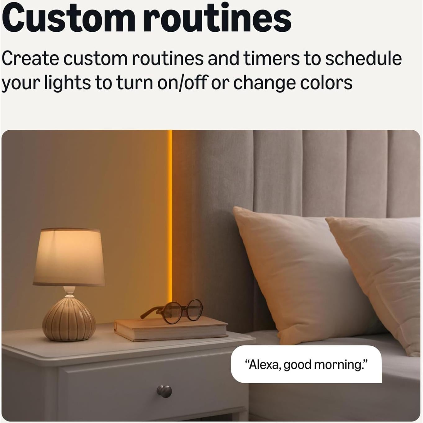 Tira de Luz LED Inteligente Amazon Basics 5m RGB Blanco Ajustable