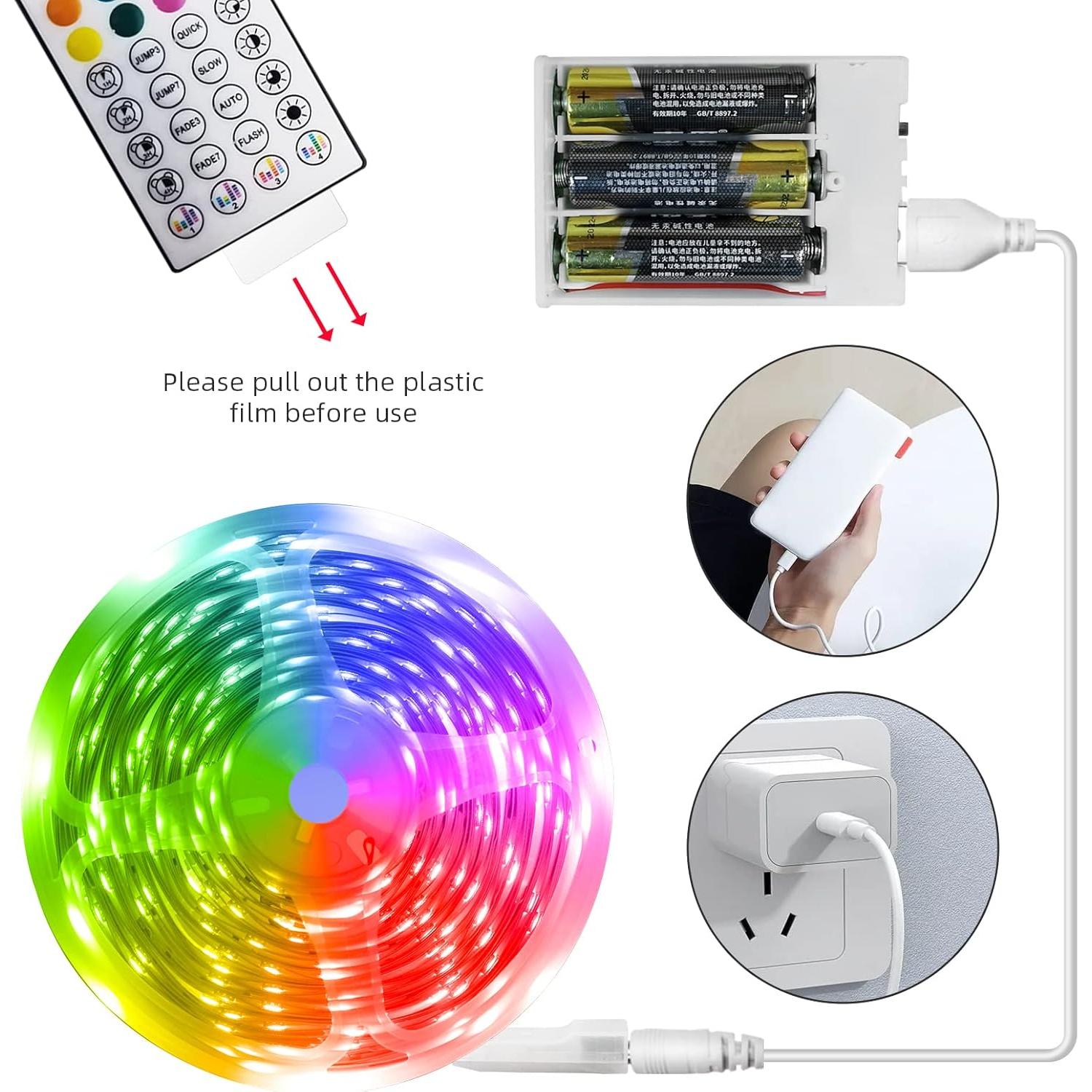 Tira LED RGB 6m RUISHINE con control remoto y APP