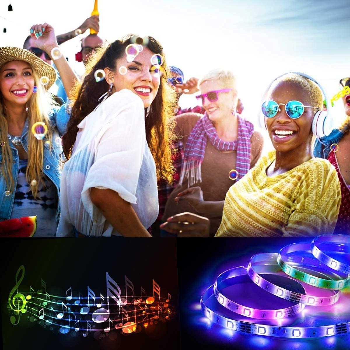 Tira LED RGB 6m RUISHINE con control remoto y APP