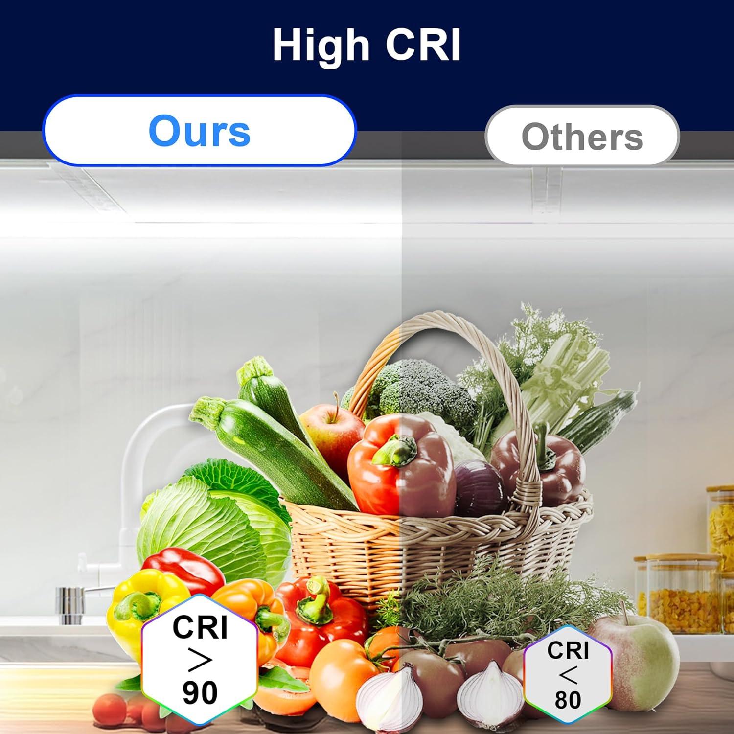 Tira LED bajo gabinete maylit 61cm 6000K blanca fría 110V