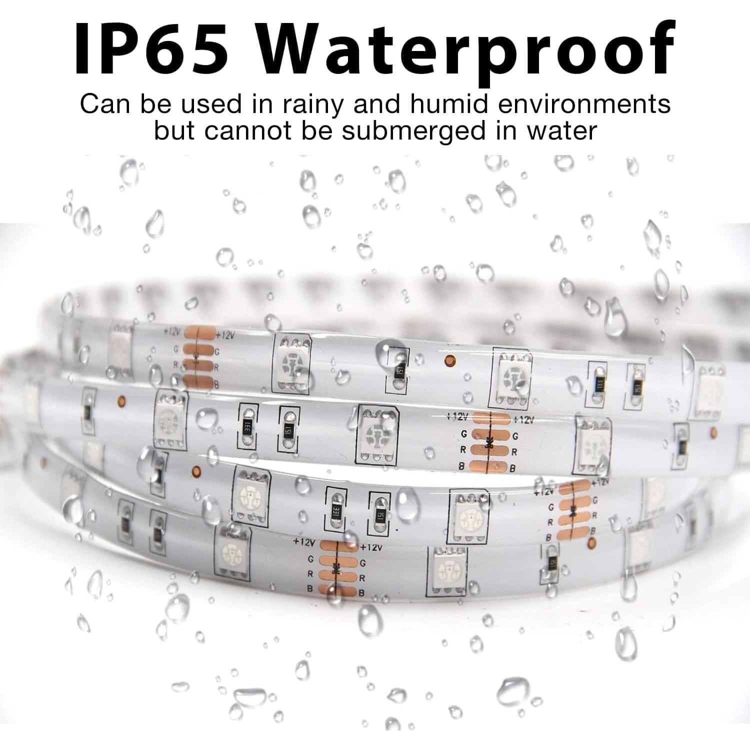 Tiras de Luz LED 20m DAYBETTER RGB Impermeables IP65 con Control Remoto