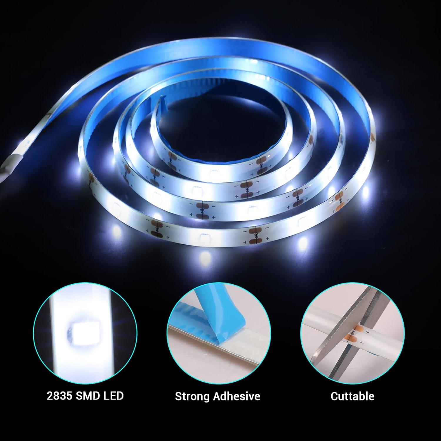 Luces de tira LED 1.0 m Litupshow con control remoto y 8 modos