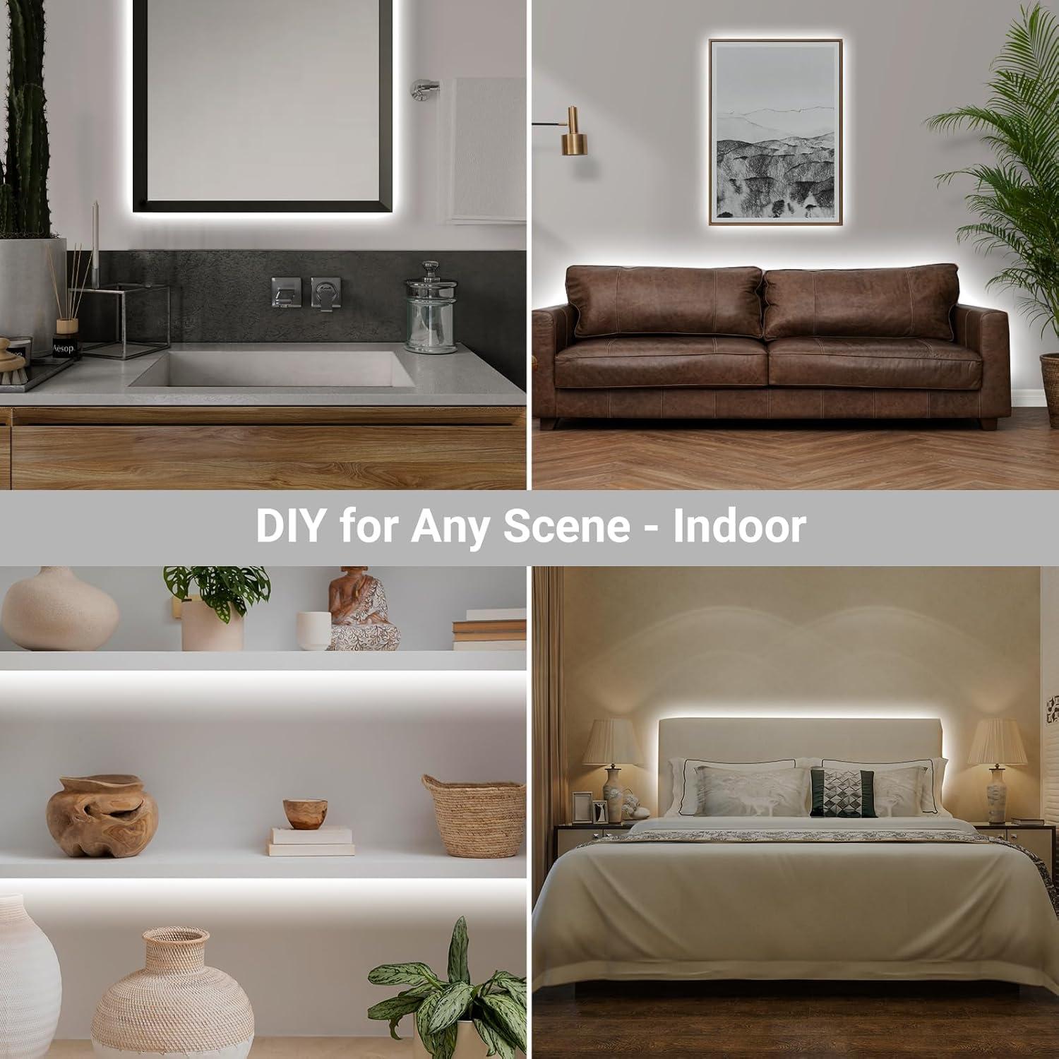 Luces de tira LED 1.0 m Litupshow con control remoto y 8 modos