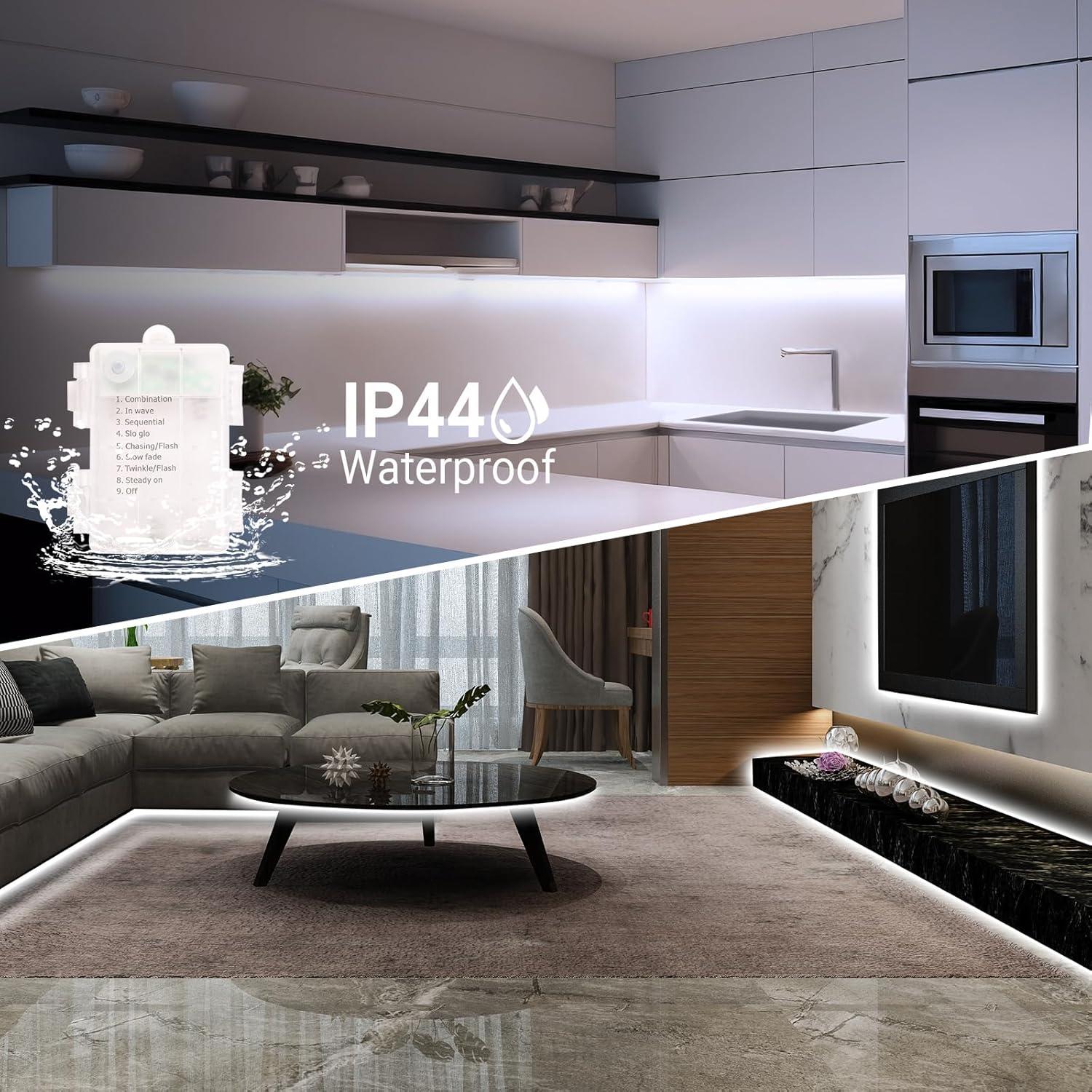 Luces de tira LED 1.0 m Litupshow con control remoto y 8 modos