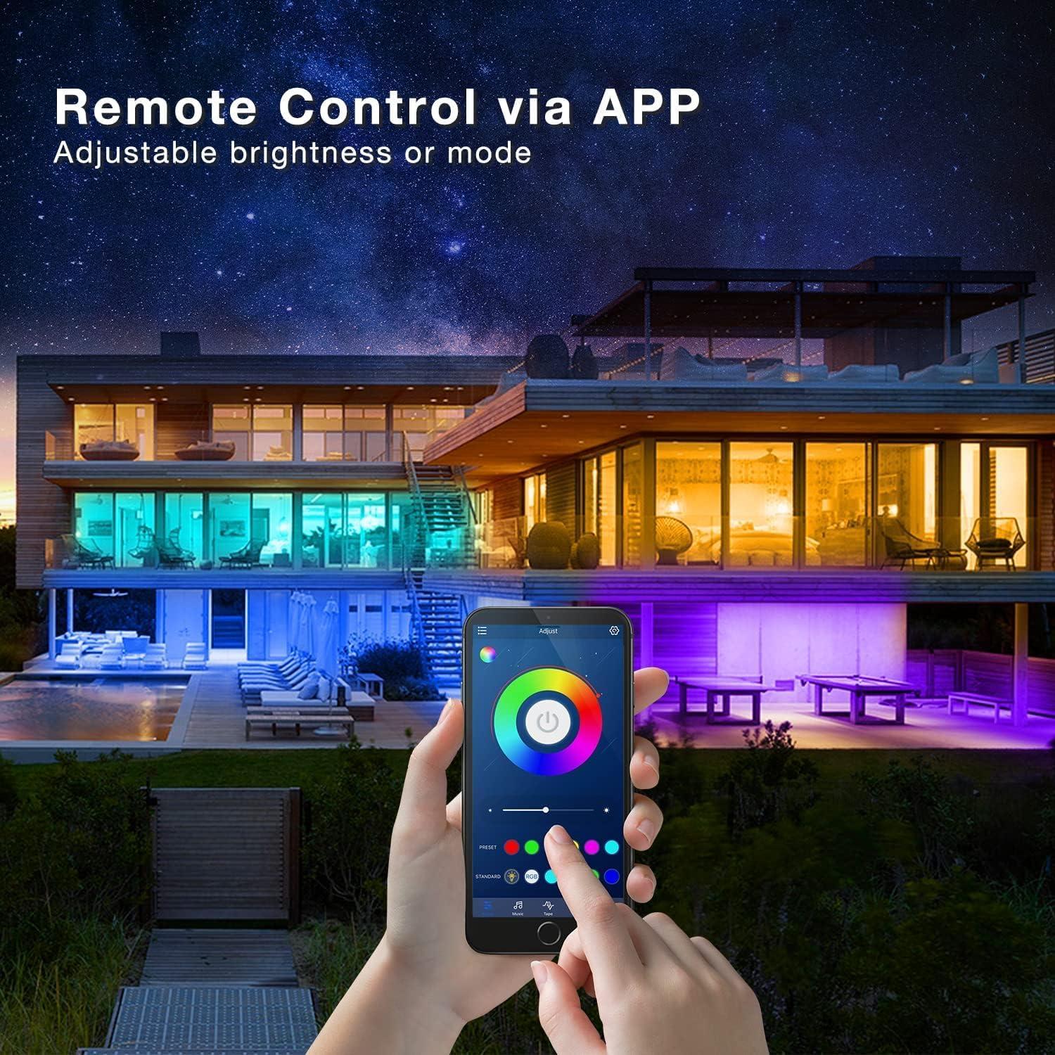 Luces de tira LED Bluetooth Phopollo 39.62m RGB 24V