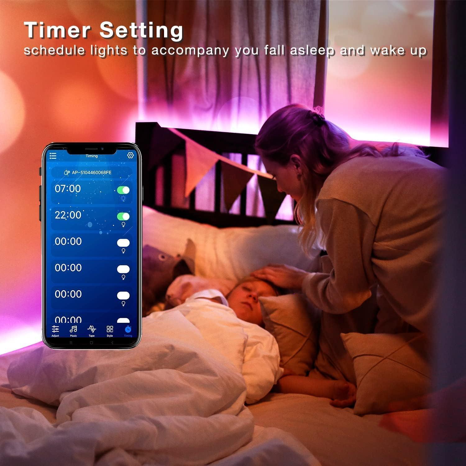 Luces de tira LED Bluetooth Phopollo 39.62m RGB 24V