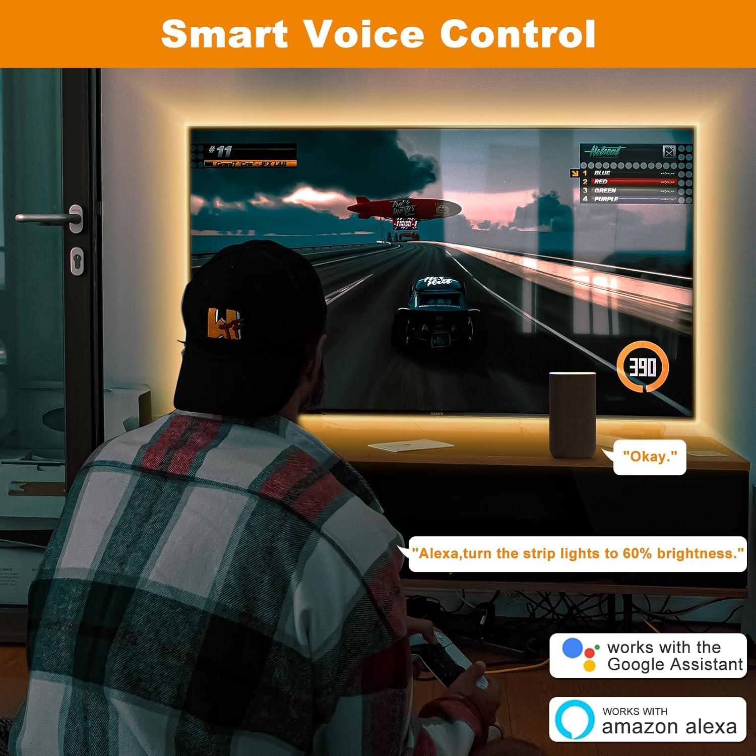 Cinta LED COB PAUTIX 10m 2700K Dimmable Control Voz