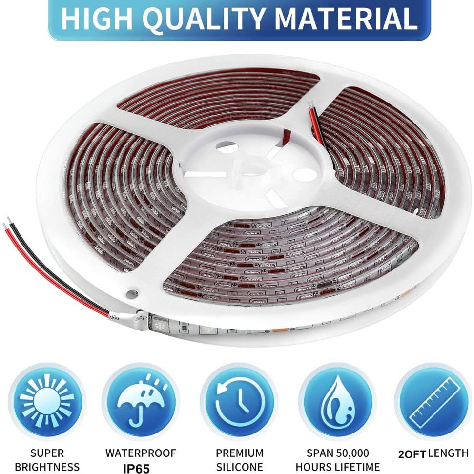 Luces LED para Toldo de RV Vbakor 6m Impermeables 12V