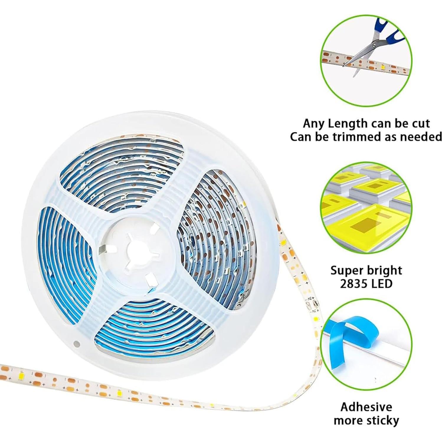 Luces de tira LED solares Ousam 6.0m impermeables 180 LED