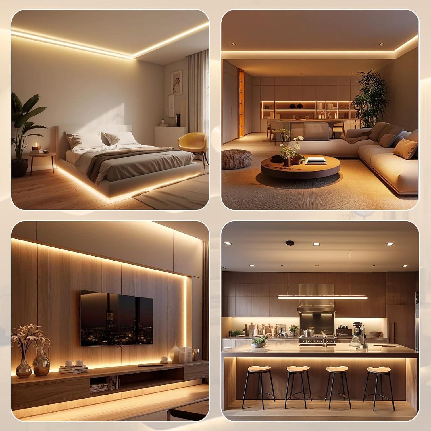 Tira LED COB 20m 3000K Dimmable con Control Remoto - Dong Guan