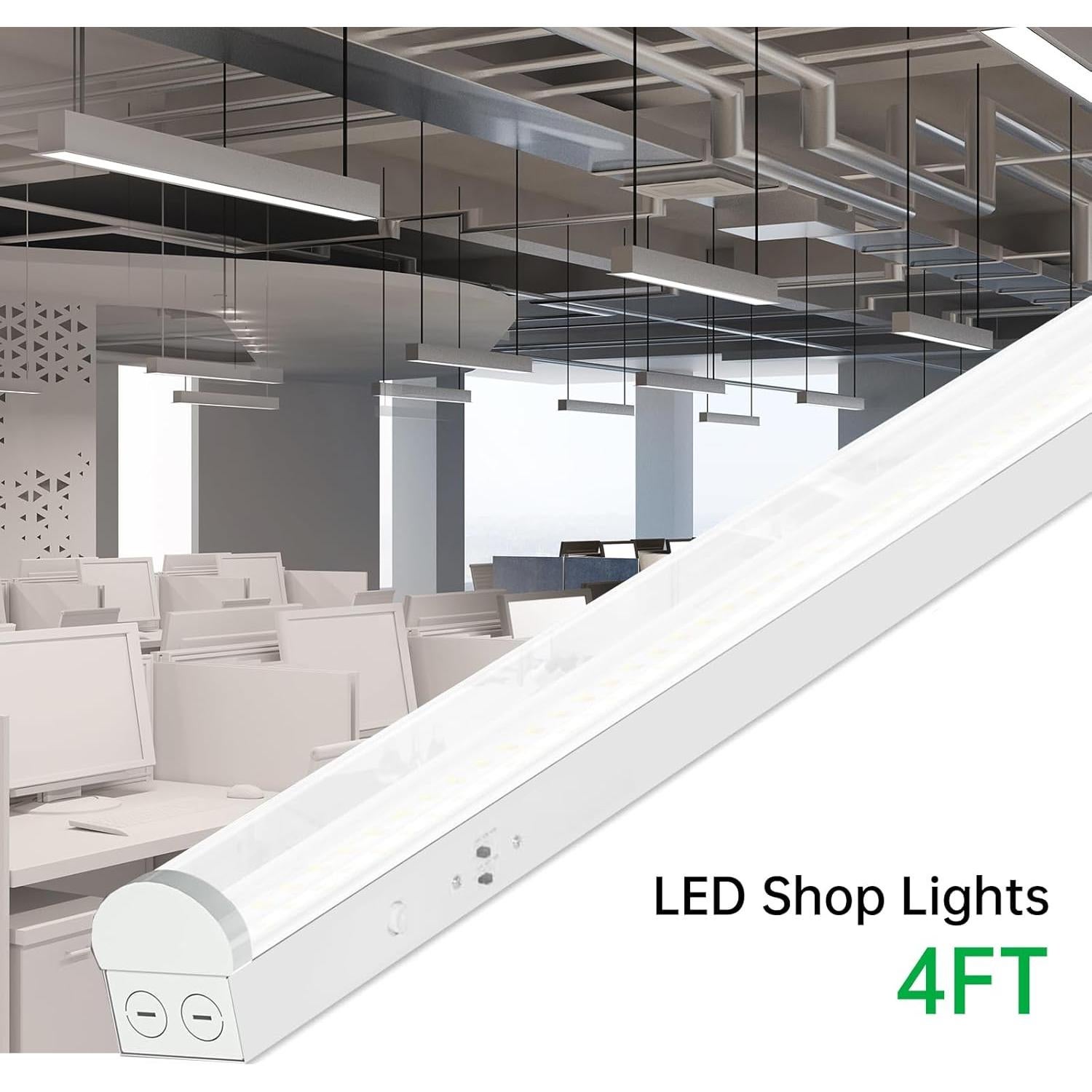 Luz de Tira LED 4 Pies Galekoon 40W 3500/4000/5000K Ajustable