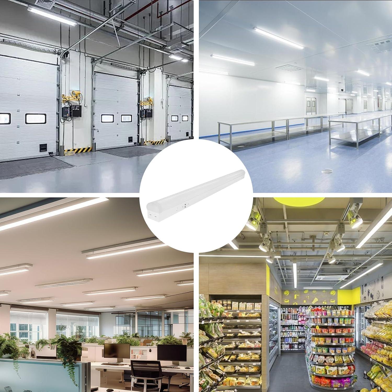 Luz de Tira LED 4 Pies Galekoon 40W 3500/4000/5000K Ajustable