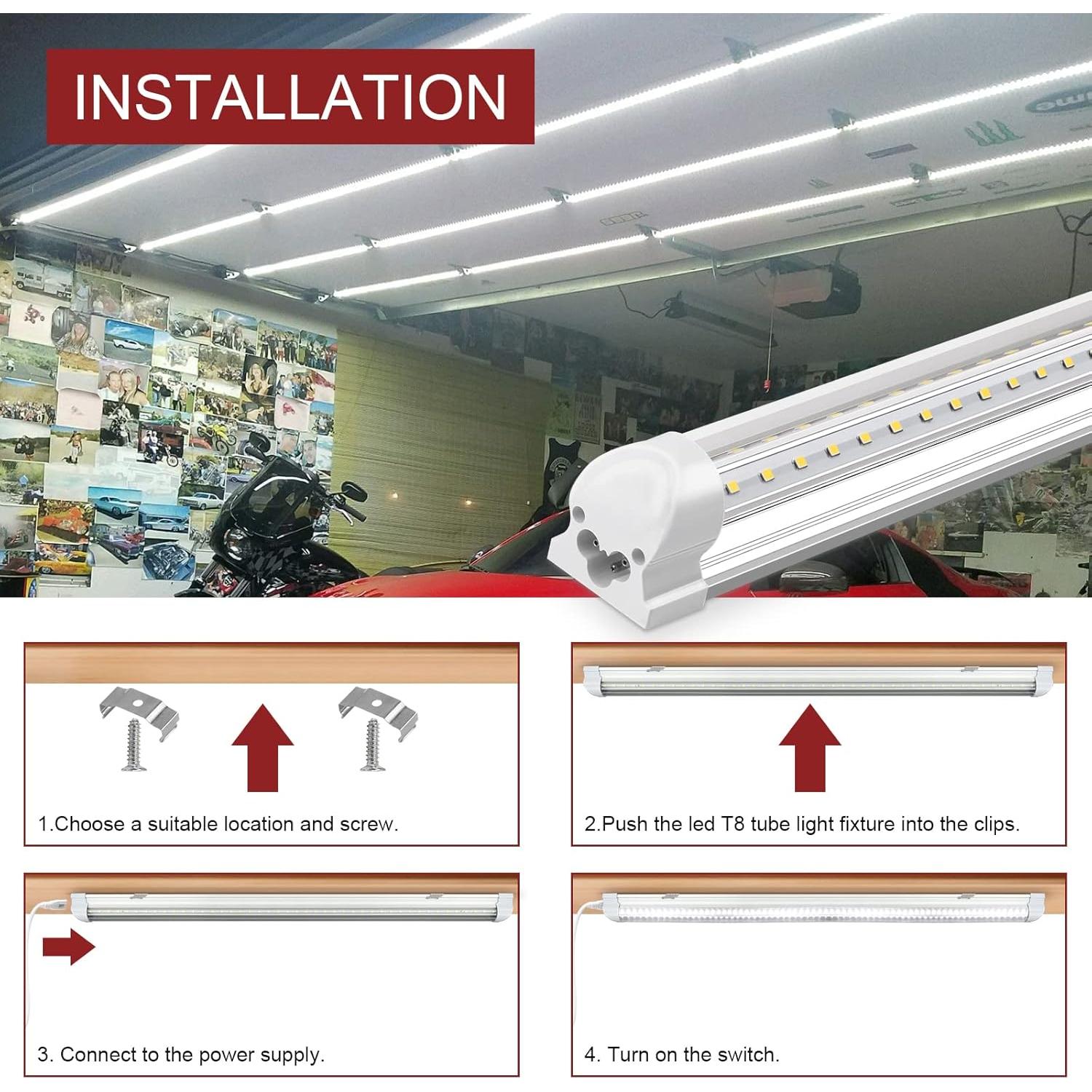 Luz de Taller LED Kihung 4ft 40W 5200LM 6000K T8