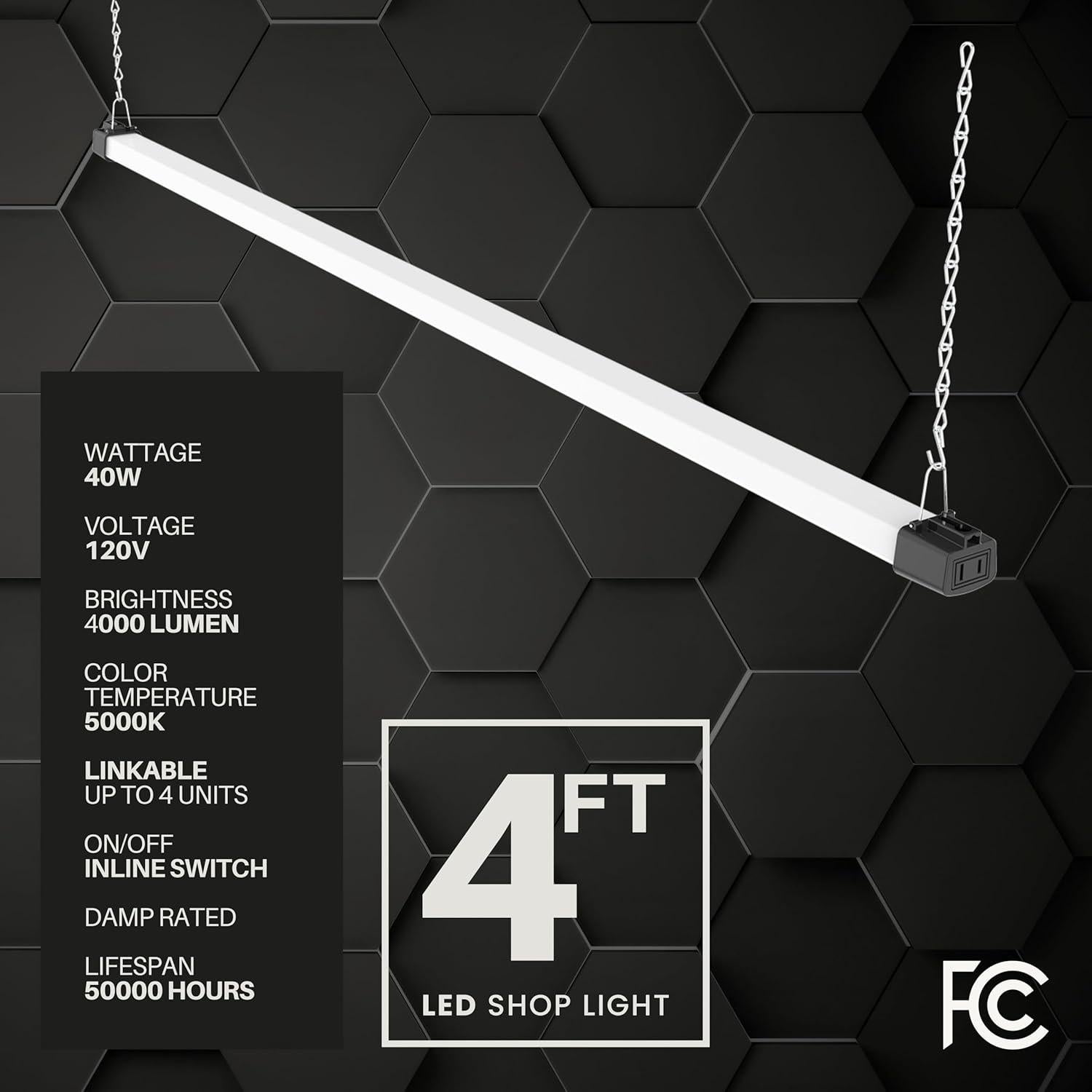 Luz de Taller LED 4FT 40W Boost Lighting 5000K Blanca