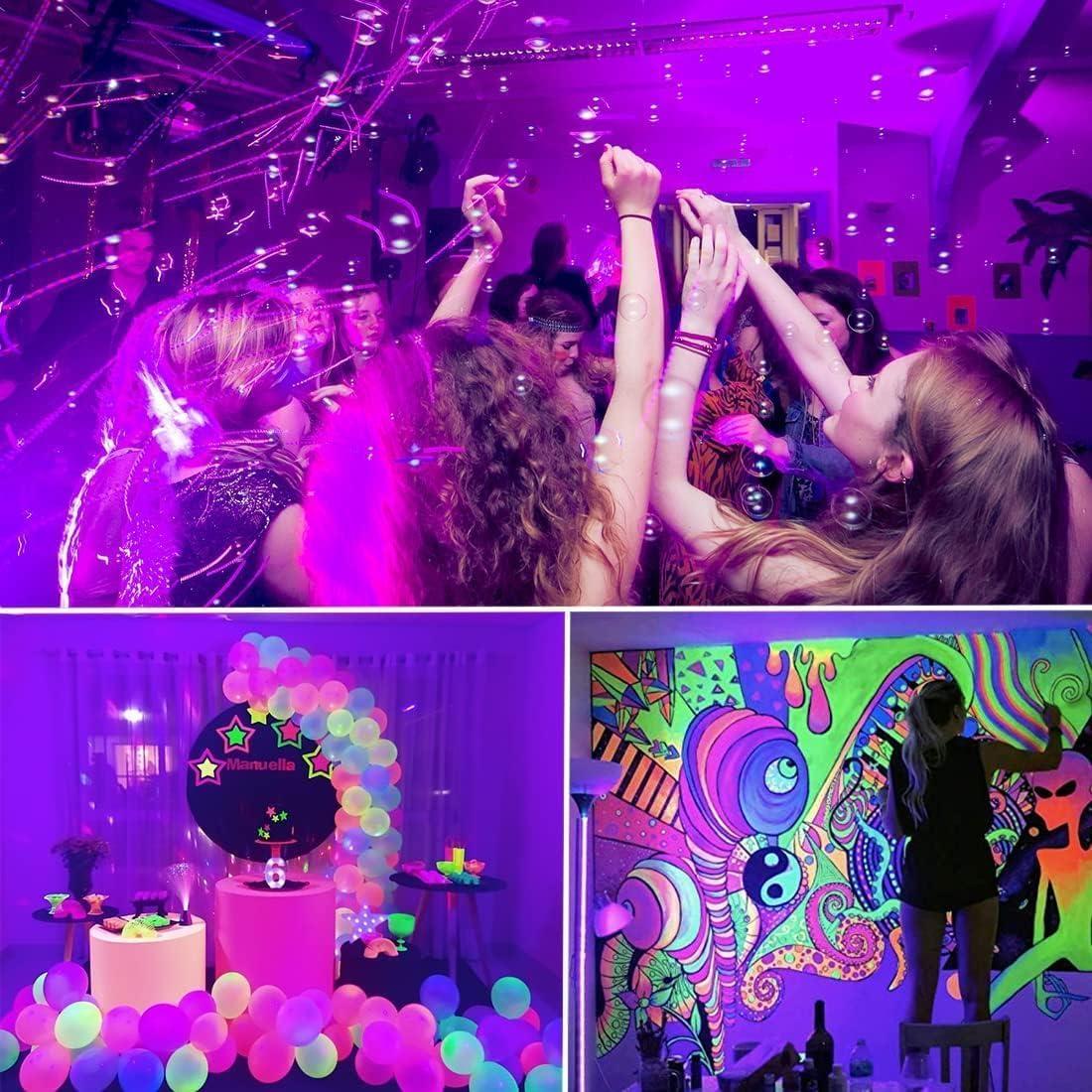 Tira de luz negra LED 15m PIZHLO con control remoto 900 LEDs