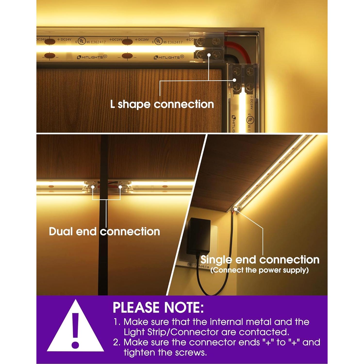 Conectores LED HitLights 12 Pack 2 Pines 10mm Sin Soldadura