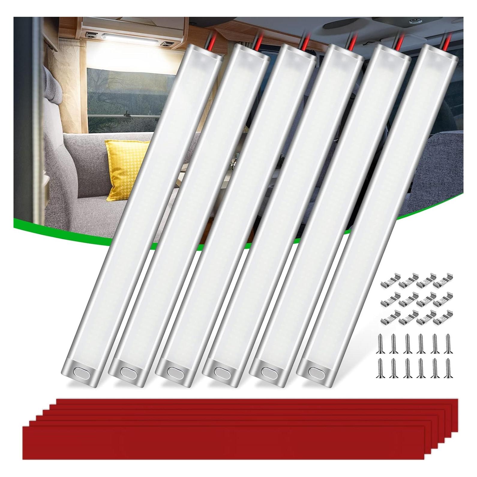 Barra de Luz LED Interior 12V CT CAPETRONIX 39.1cm 1700LM 6Pcs